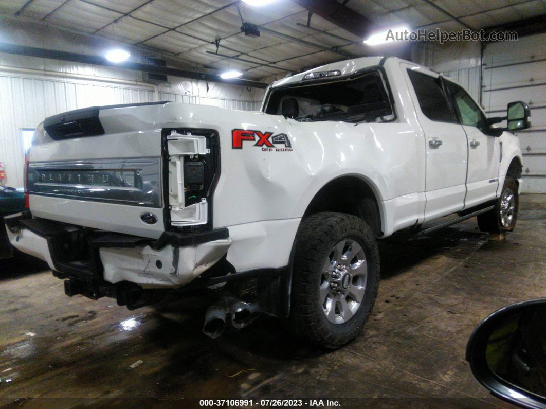 2020 Ford F-250 Platinum White vin: 1FT7W2BT8LEC61013