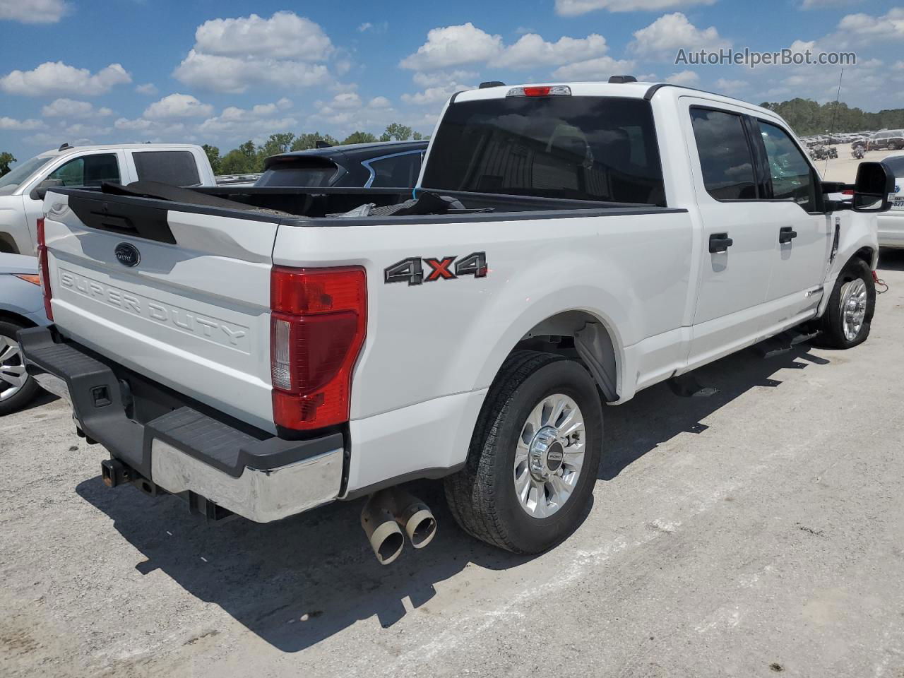 2020 Ford F250 Super Duty White vin: 1FT7W2BT8LED05348