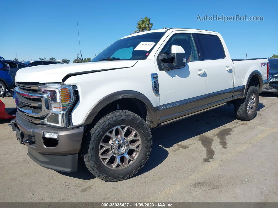 2020 Ford F-250 King Ranch White vin: 1FT7W2BT8LEE73491