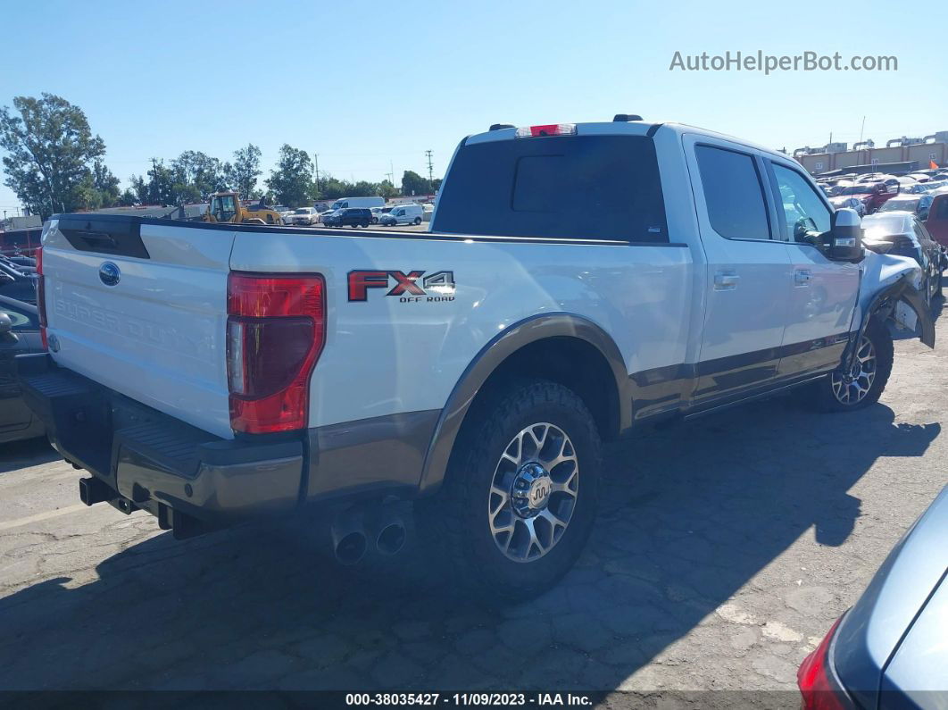 2020 Ford F-250 King Ranch White vin: 1FT7W2BT8LEE73491