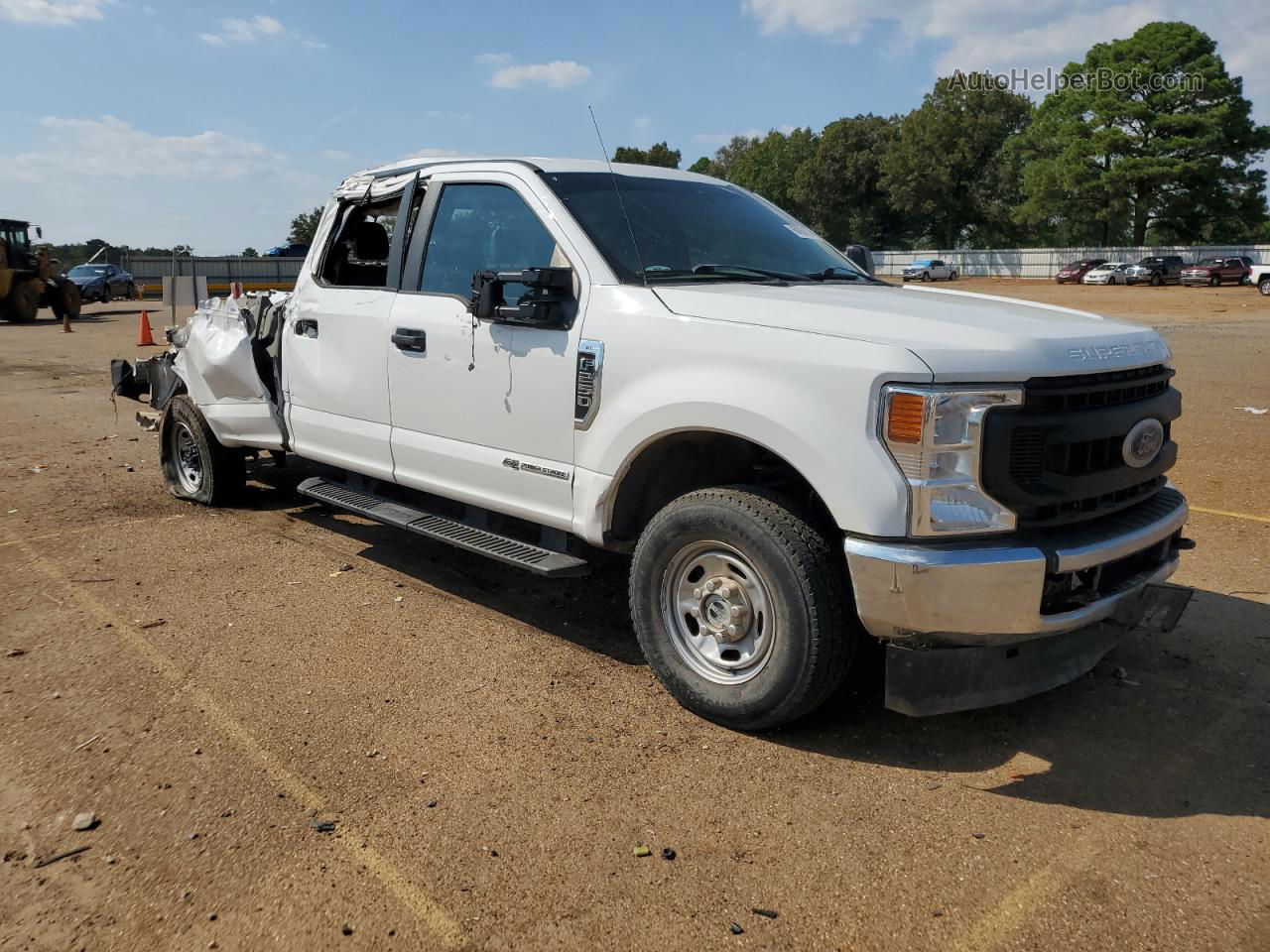 2020 Ford F250 Super Duty White vin: 1FT7W2BT8LEE75676