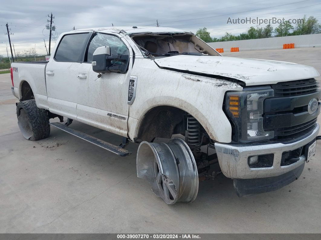 2018 Ford F-250 Lariat White vin: 1FT7W2BT9JEB04698