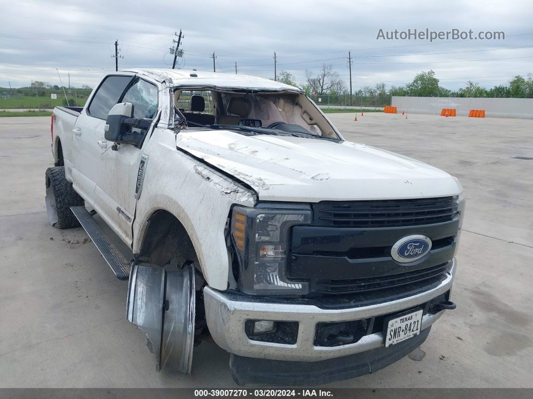 2018 Ford F-250 Lariat White vin: 1FT7W2BT9JEB04698