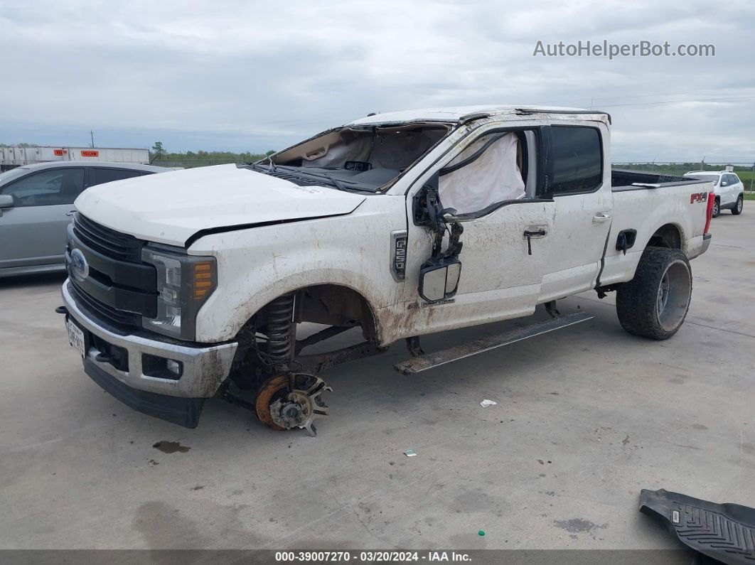 2018 Ford F-250 Lariat White vin: 1FT7W2BT9JEB04698