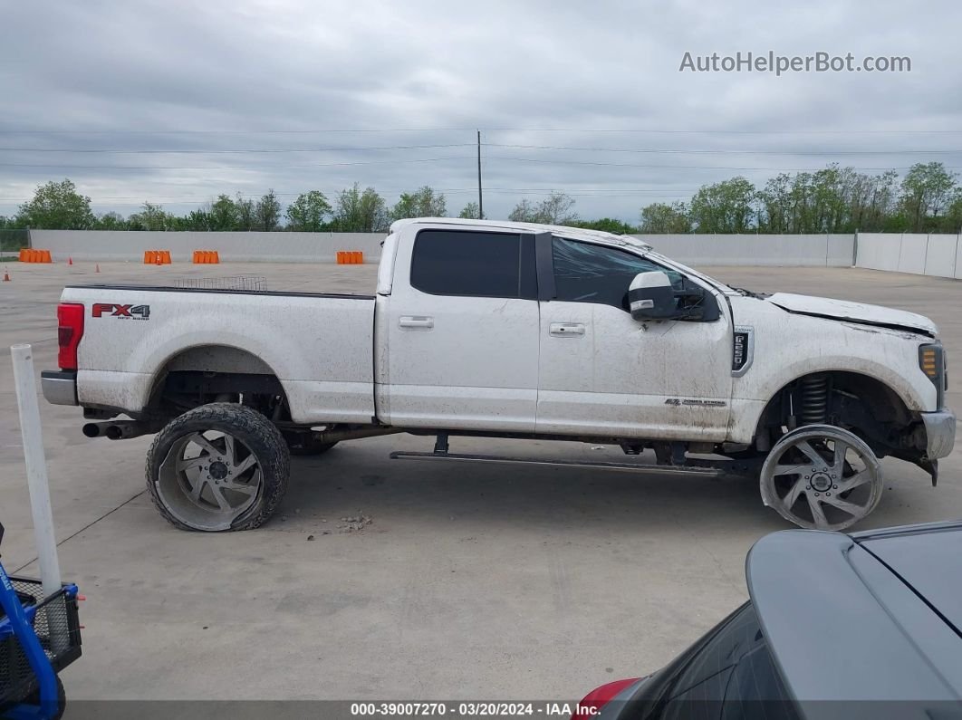 2018 Ford F-250 Lariat White vin: 1FT7W2BT9JEB04698