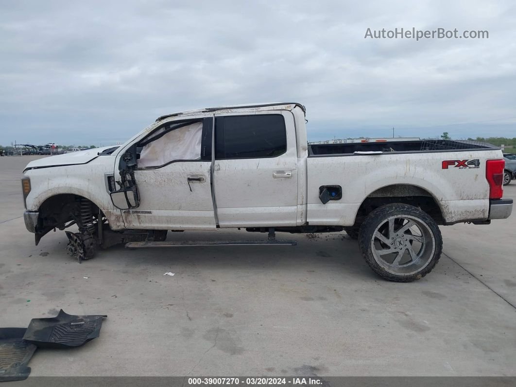 2018 Ford F-250 Lariat White vin: 1FT7W2BT9JEB04698