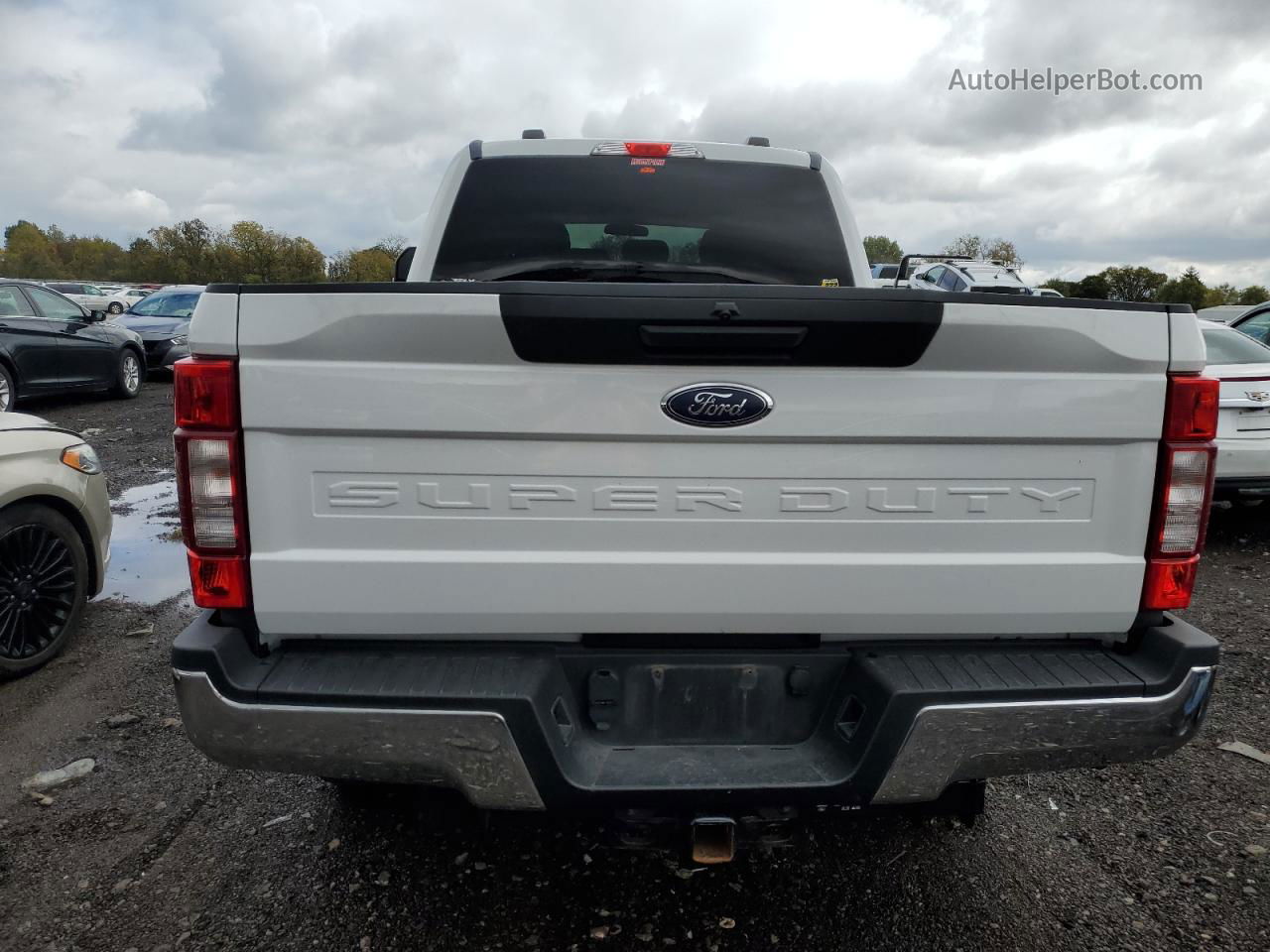 2020 Ford F250 Super Duty White vin: 1FT7W2BT9LEC44527