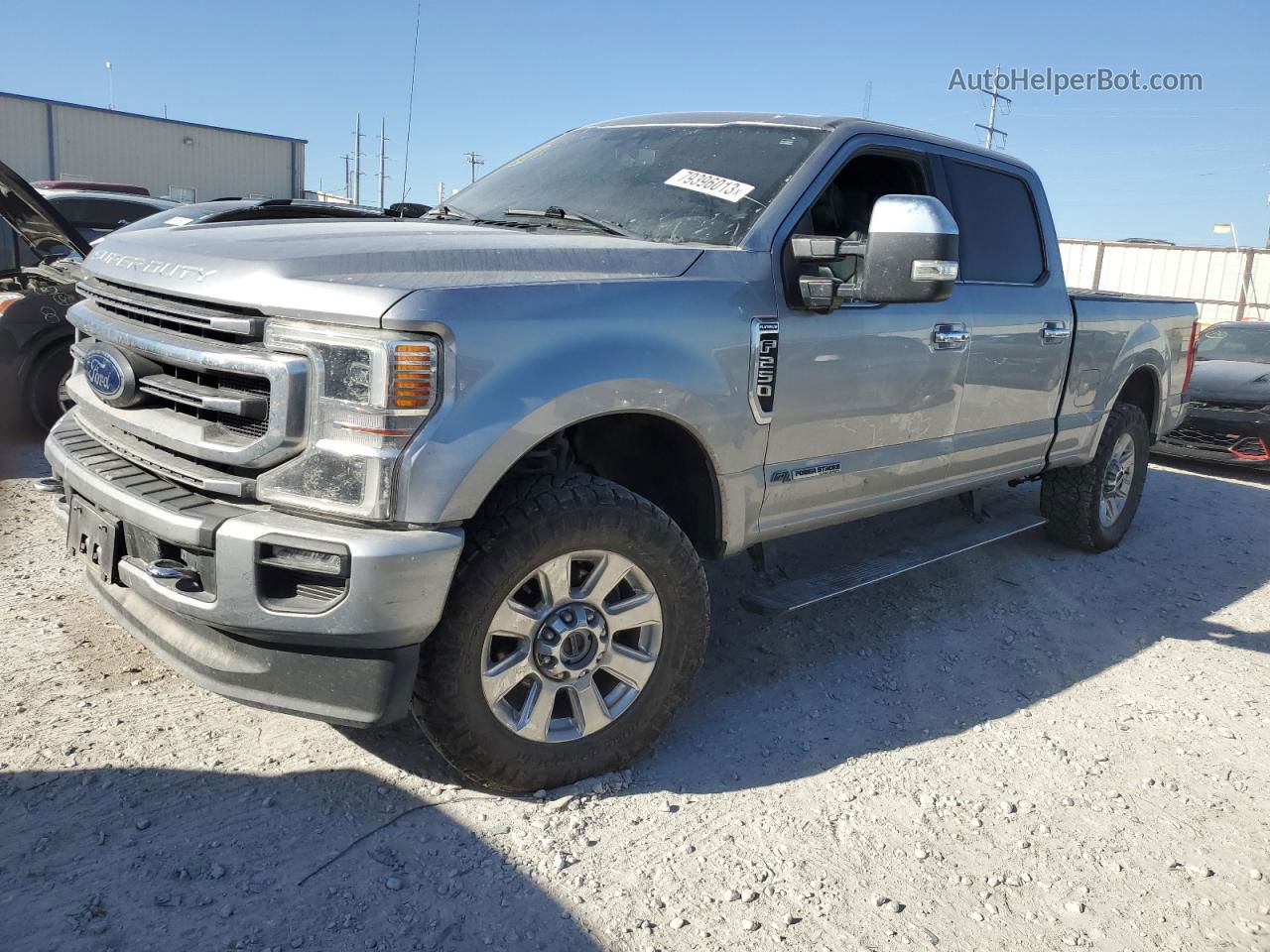 2020 Ford F250 Super Duty Silver vin: 1FT7W2BT9LEC87149