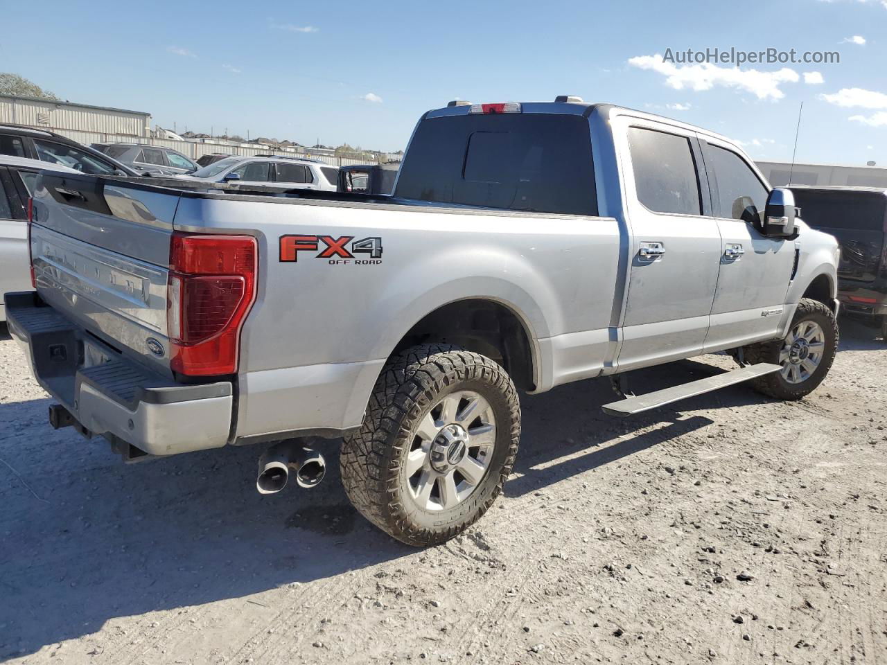 2020 Ford F250 Super Duty Silver vin: 1FT7W2BT9LEC87149