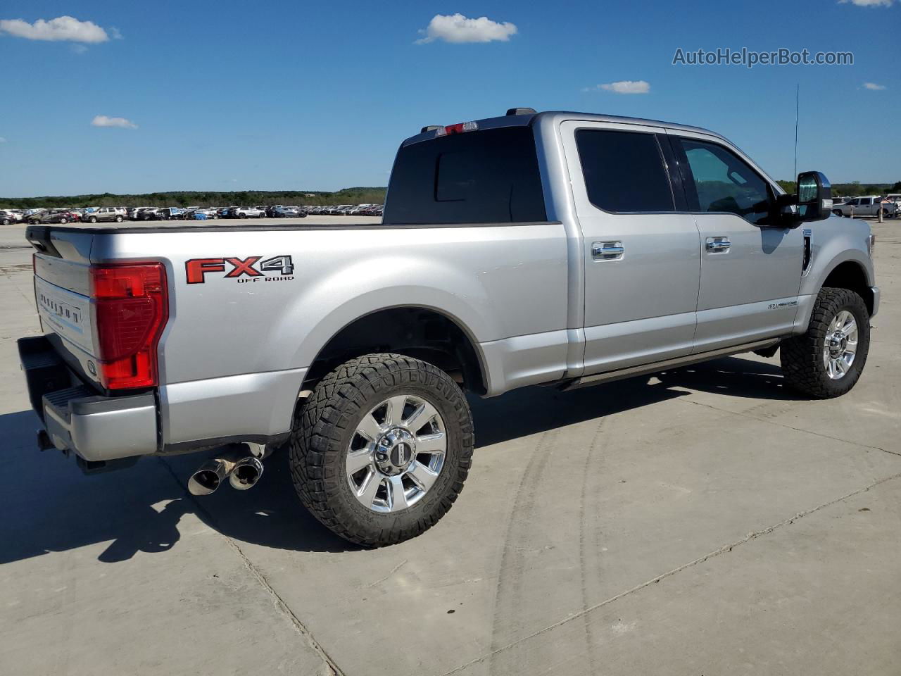 2020 Ford F250 Super Duty Silver vin: 1FT7W2BT9LEC87149