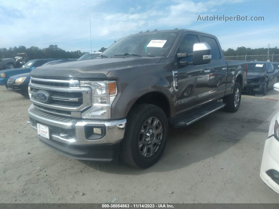 2020 Ford F-250 Lariat Brown vin: 1FT7W2BT9LEC97227