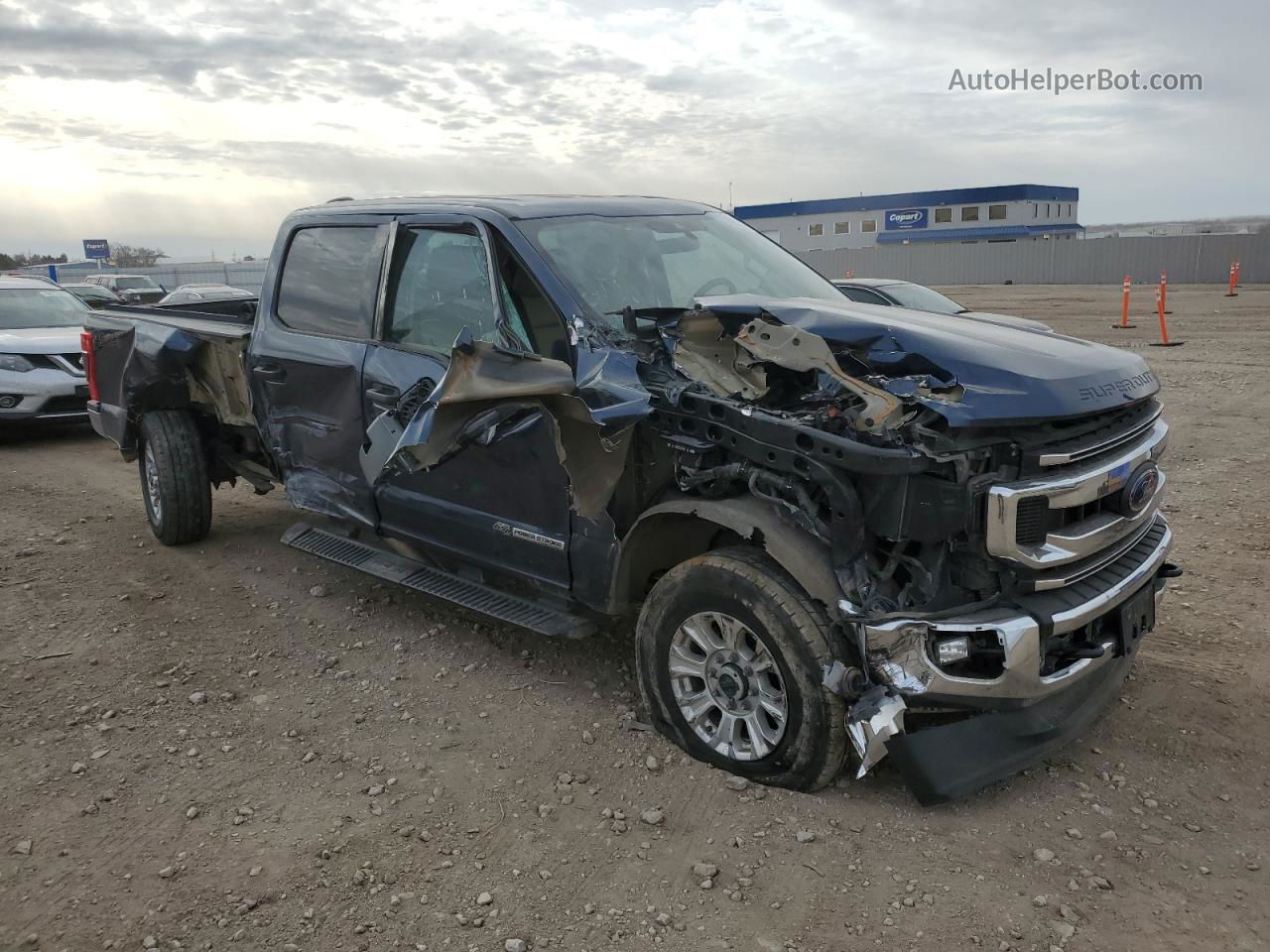 2020 Ford F250 Super Duty Синий vin: 1FT7W2BT9LED41128