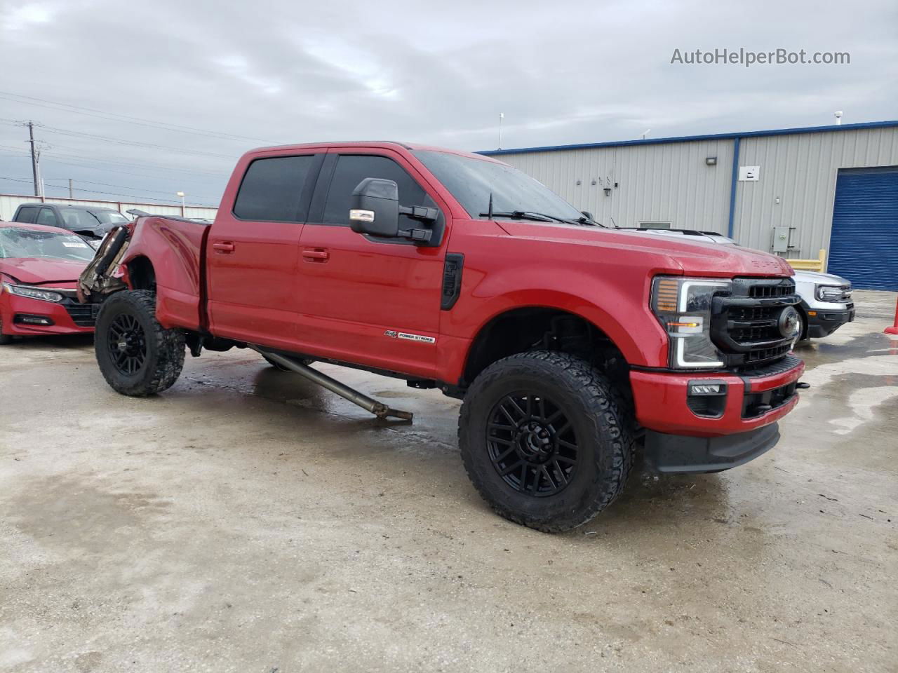 2020 Ford F250 Super Duty Red vin: 1FT7W2BT9LEE94690