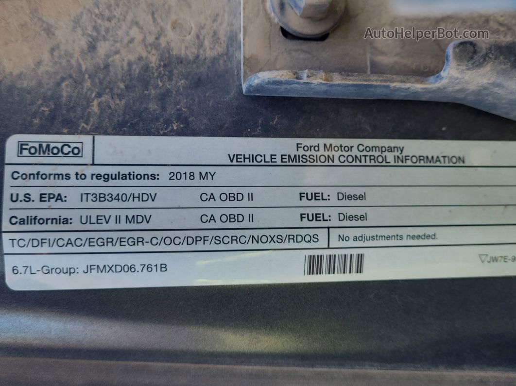 2018 Ford F-250 Xlt vin: 1FT7W2BTXJEC93166