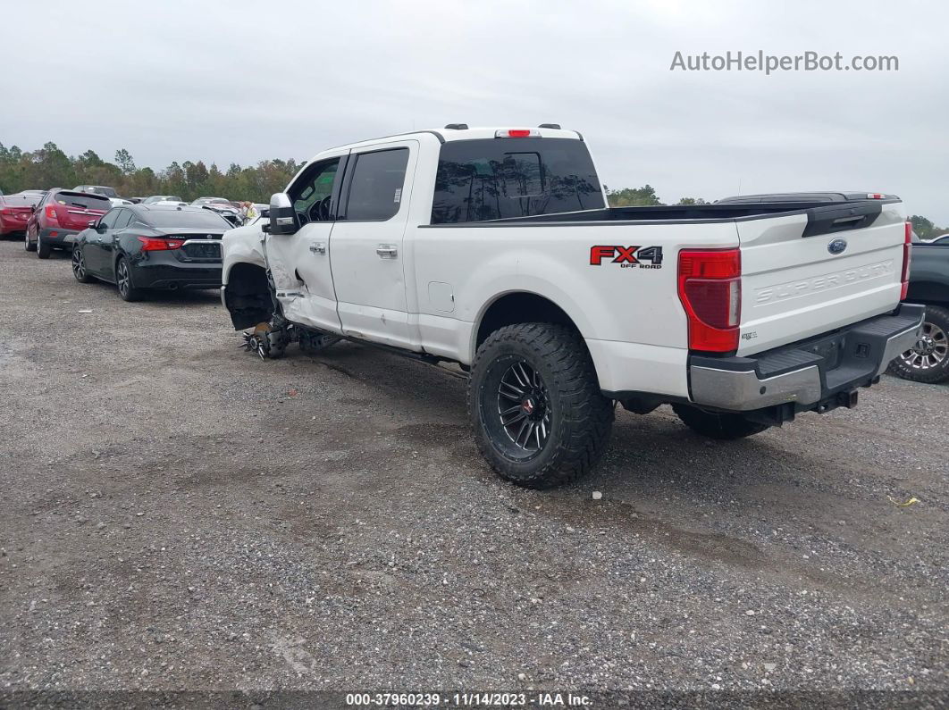 2020 Ford F-250 Lariat White vin: 1FT7W2BTXLEC17191