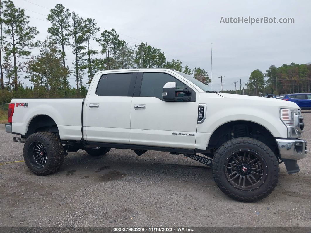 2020 Ford F-250 Lariat White vin: 1FT7W2BTXLEC17191