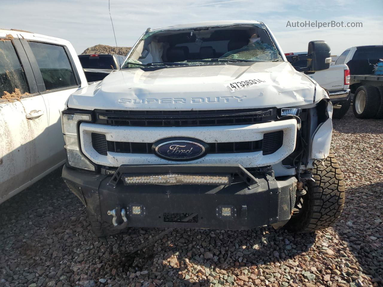 2020 Ford F250 Super Duty White vin: 1FT7W2BTXLEC23380