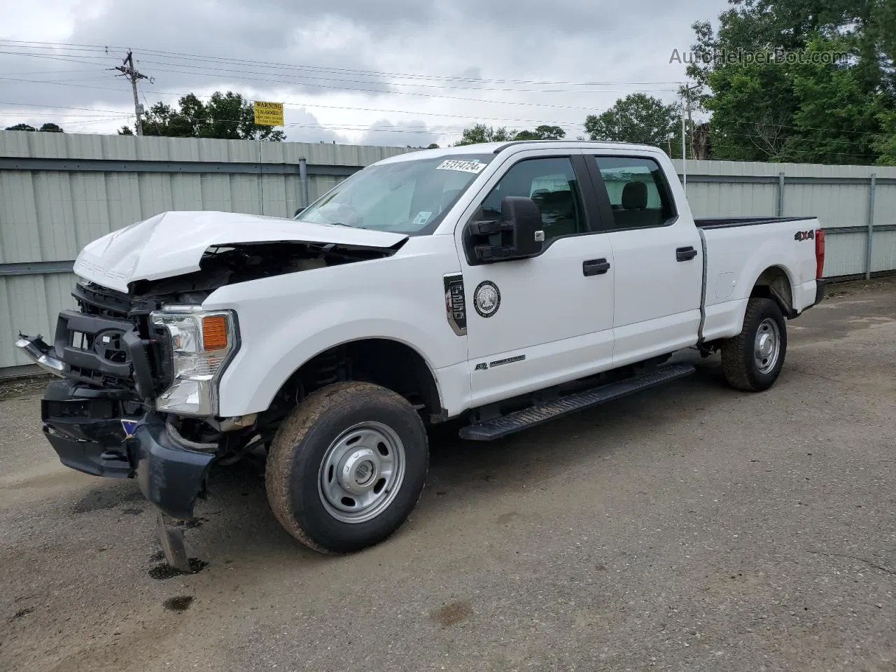 2020 Ford F250 Super Duty White vin: 1FT7W2BTXLEE37642