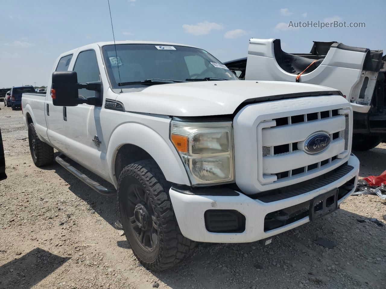 2014 Ford F350 Super Duty White vin: 1FT7W3AT5EEB36819