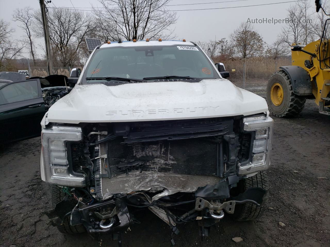 2019 Ford F350 Super Duty White vin: 1FT7W3BT0KEG18558