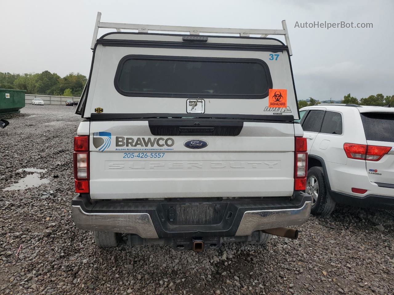 2020 Ford F250 Super Duty White vin: 1FT7X2A69LEE22655