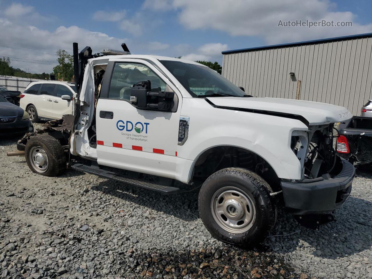 2020 Ford F250 Super Duty White vin: 1FT7X2B60LEC73924