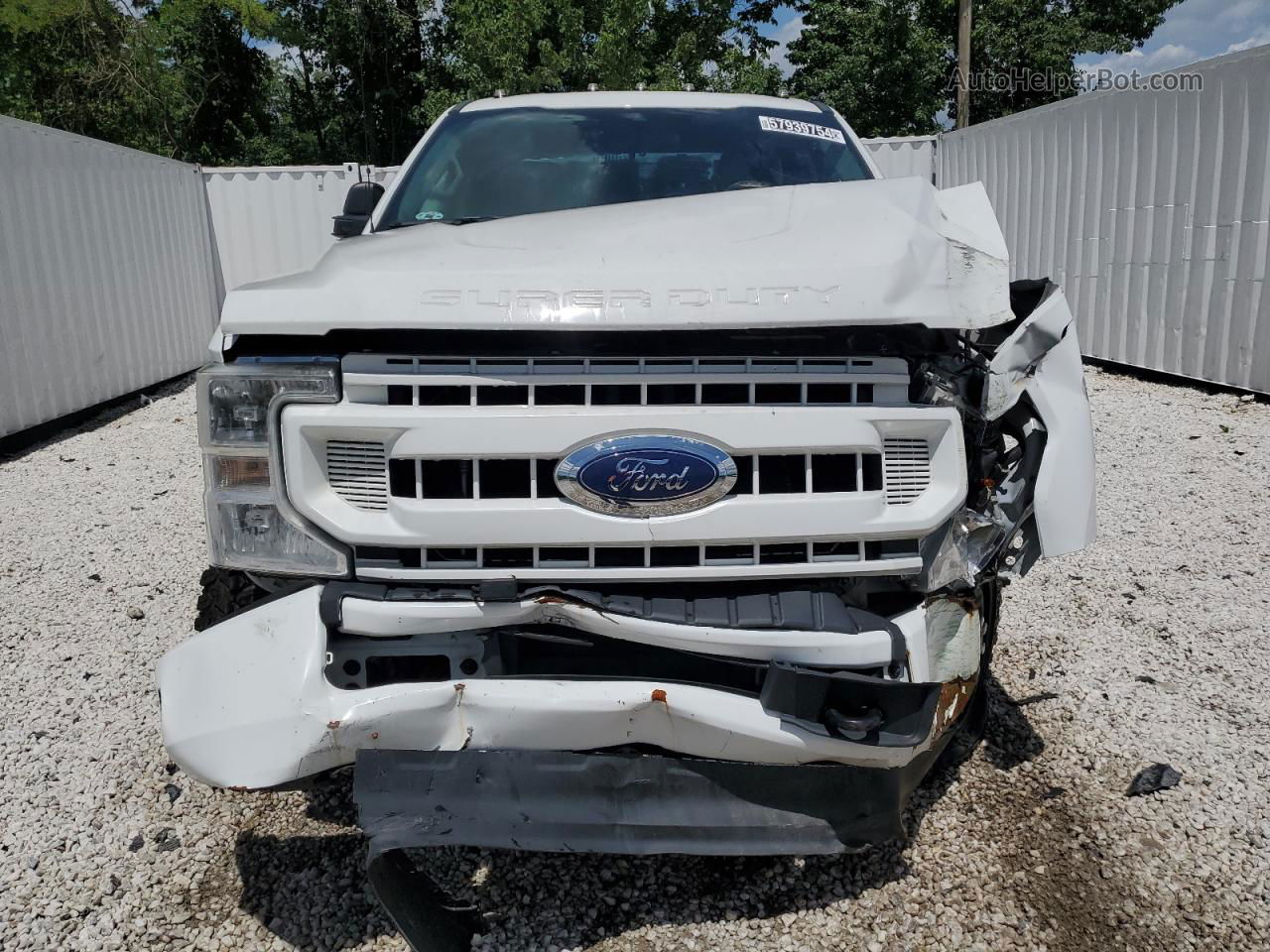 2020 Ford F250 Super Duty White vin: 1FT7X2B62LEC72483