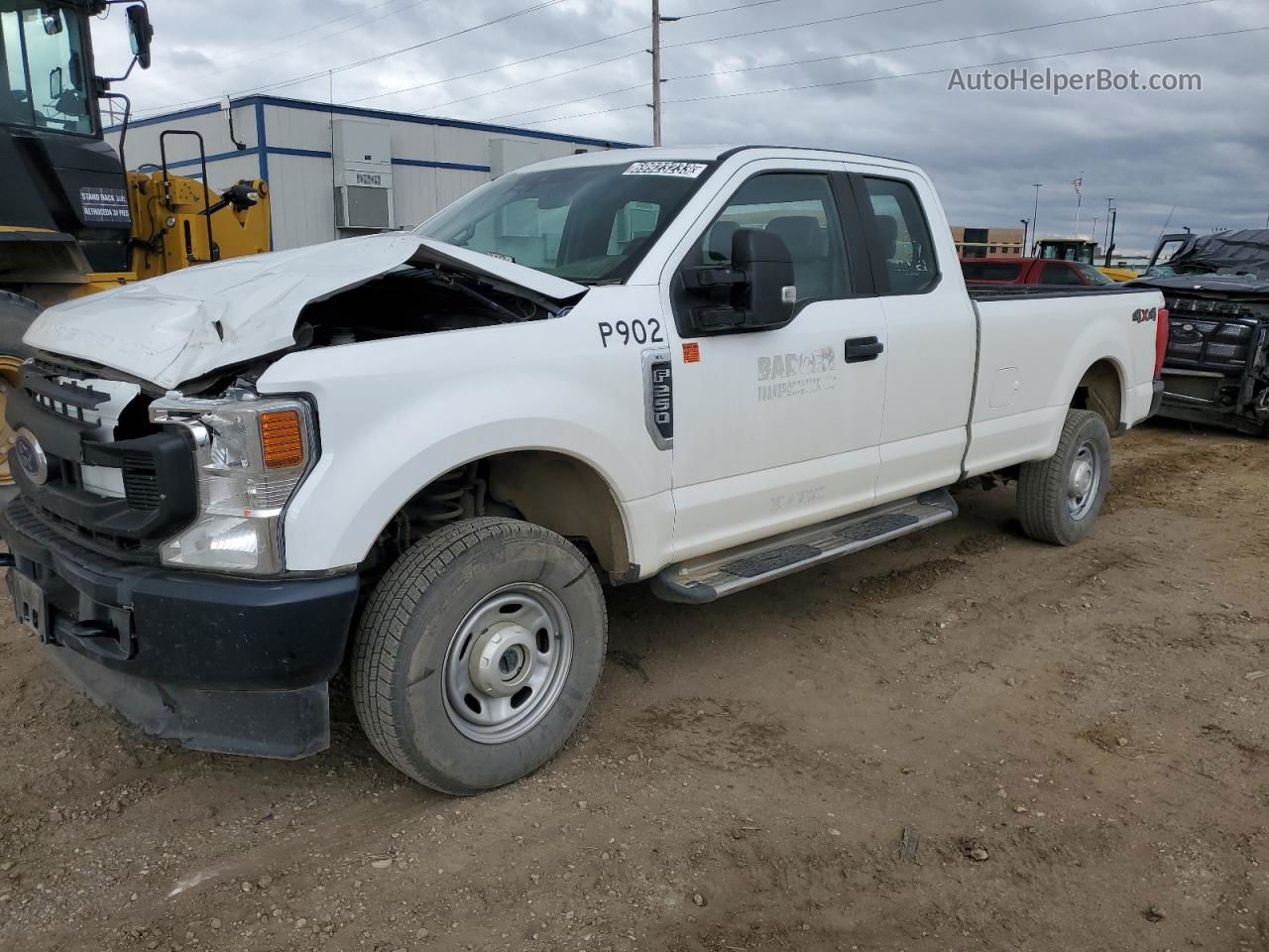 2020 Ford F250 Super Duty White vin: 1FT7X2B62LED06454