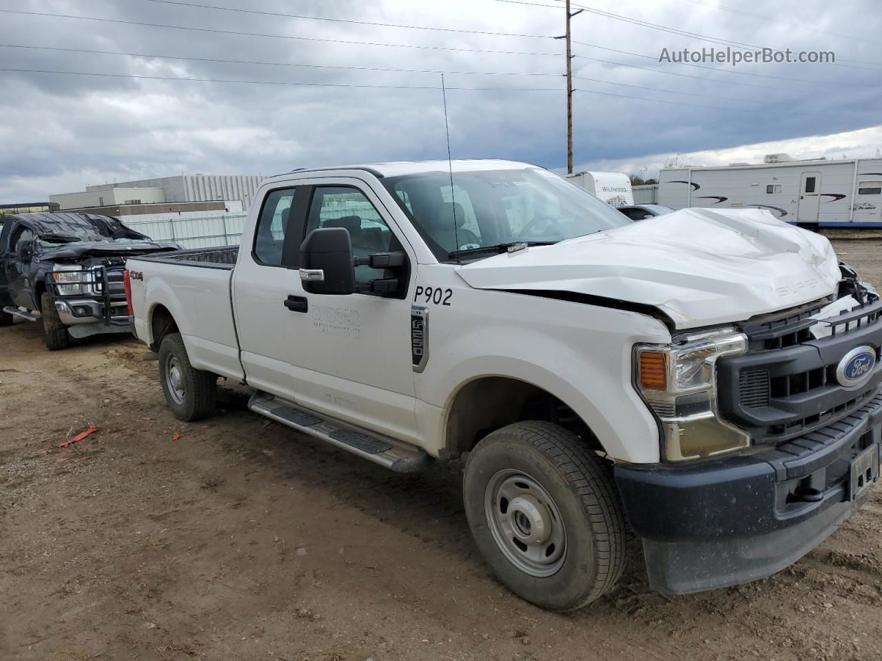 2020 Ford F250 Super Duty White vin: 1FT7X2B62LED06454