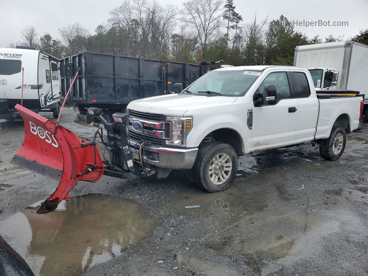 2018 Ford F250 Super Duty White vin: 1FT7X2B6XJED06151