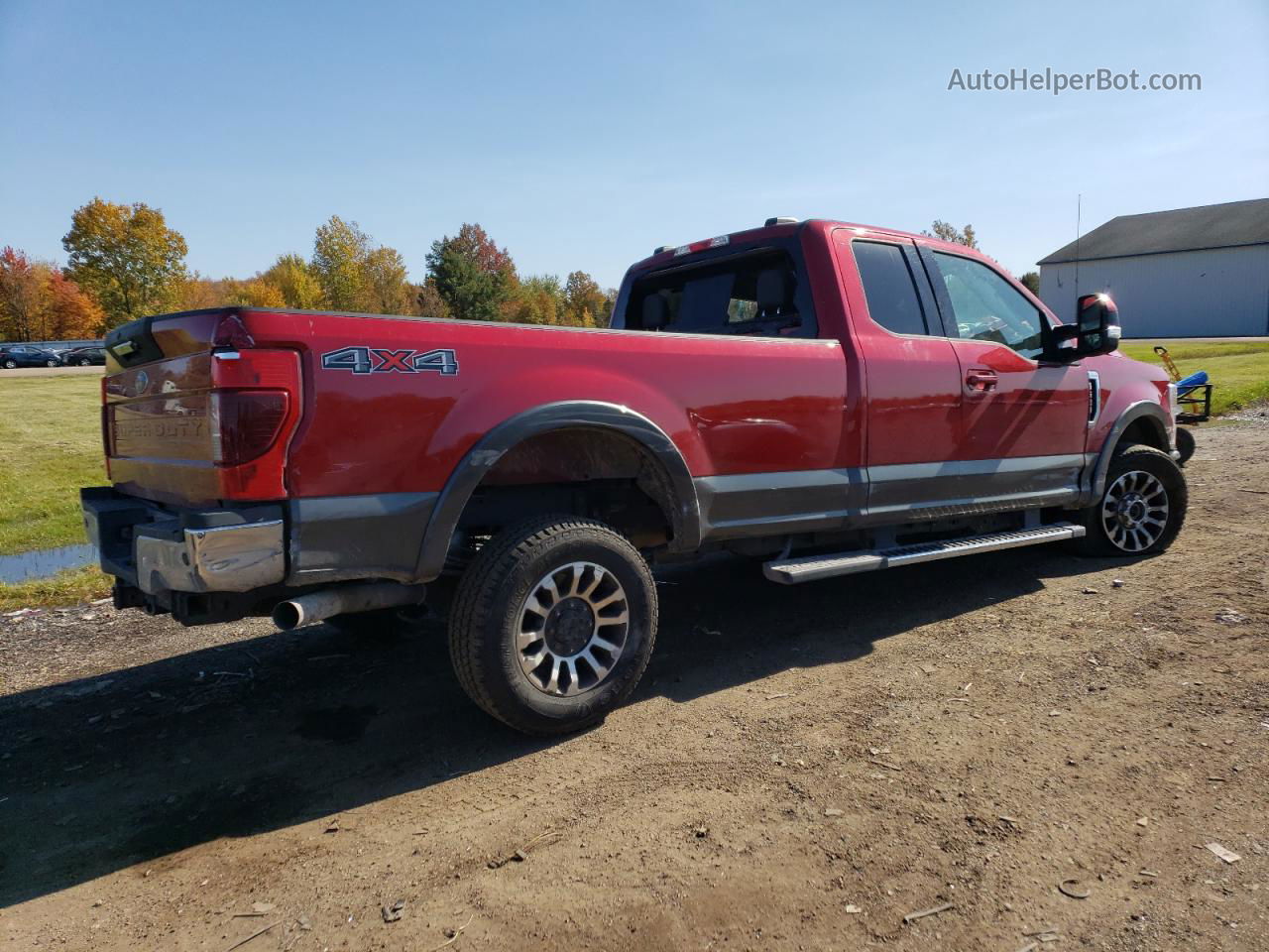 2020 Ford F250 Super Duty Red vin: 1FT7X2B6XLED30999