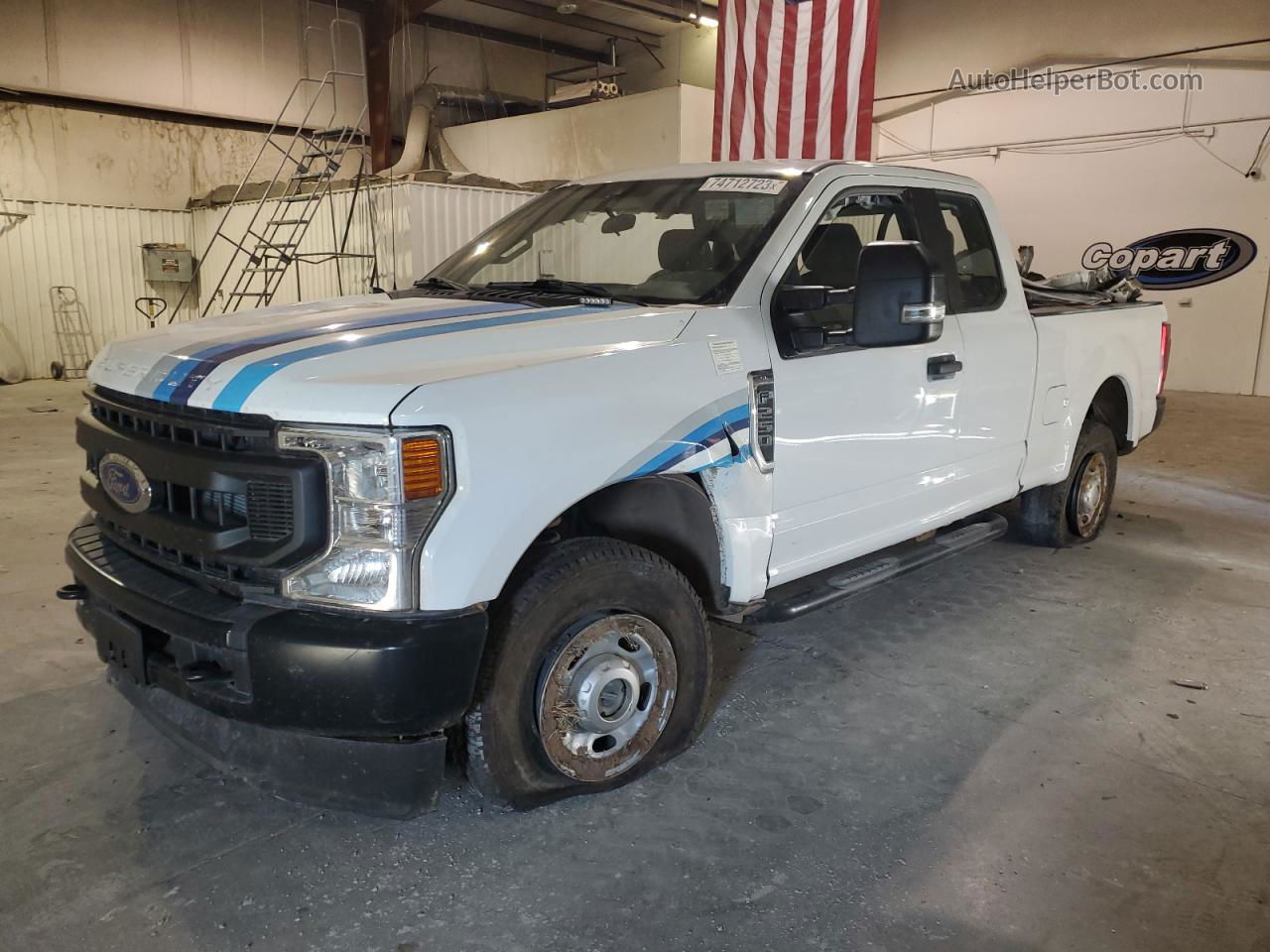 2020 Ford F250 Super Duty White vin: 1FT7X2BT8LED04018