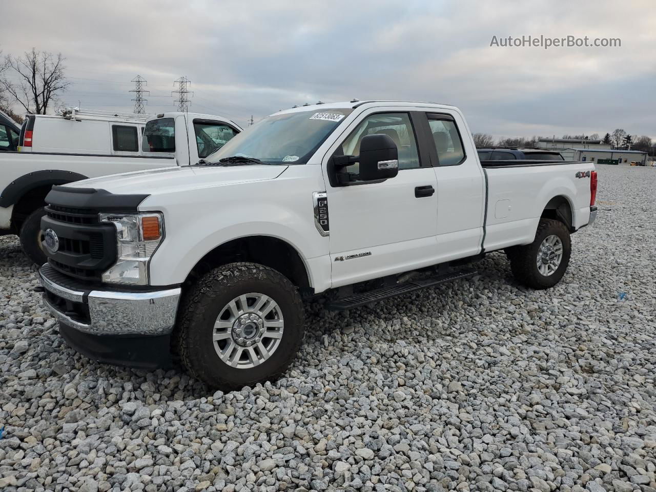 2020 Ford F250 Super Duty White vin: 1FT7X2BT8LED40260