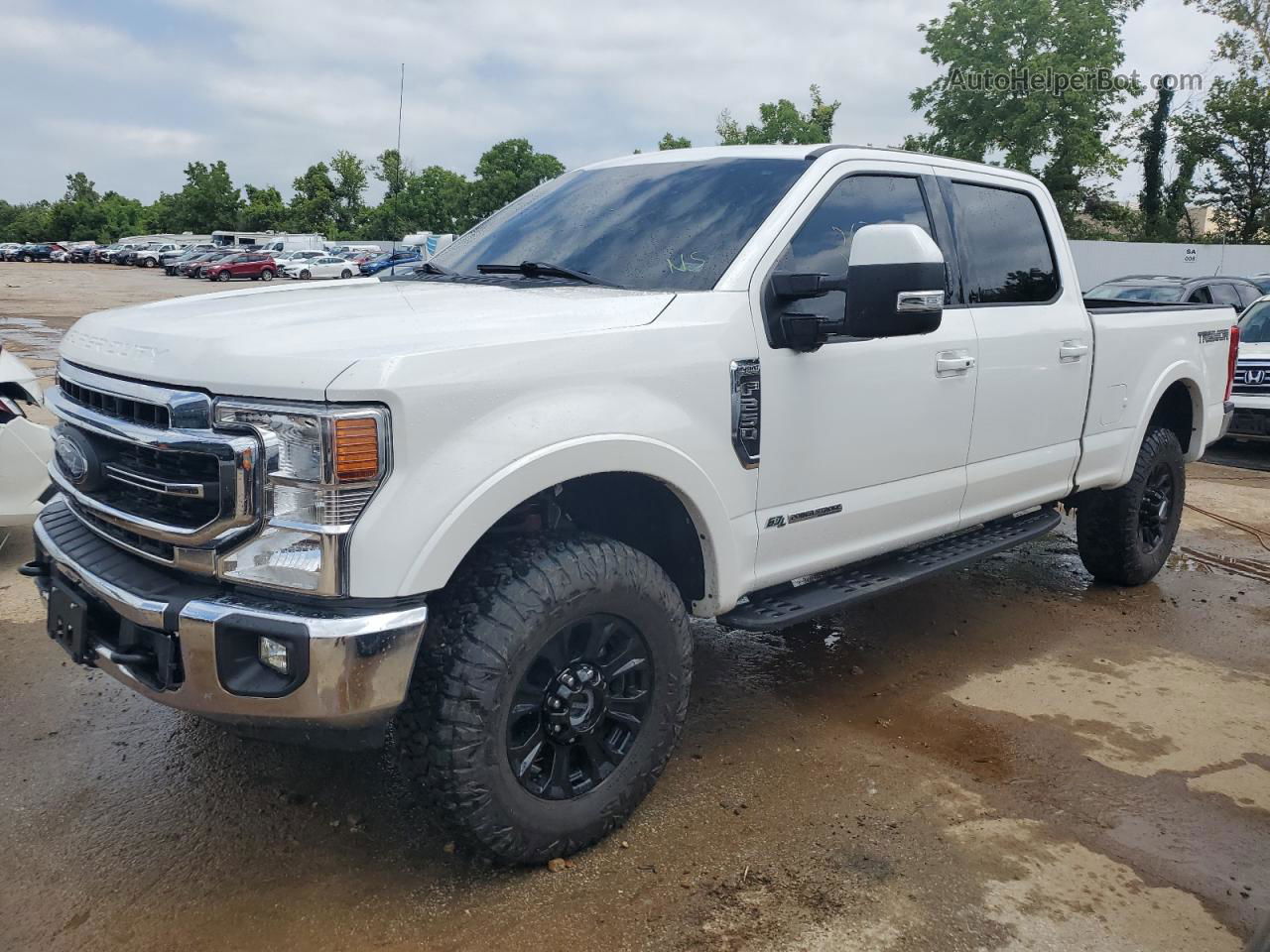 2020 Ford F250 Super Duty White vin: 1FT8W2BT1LEE25206