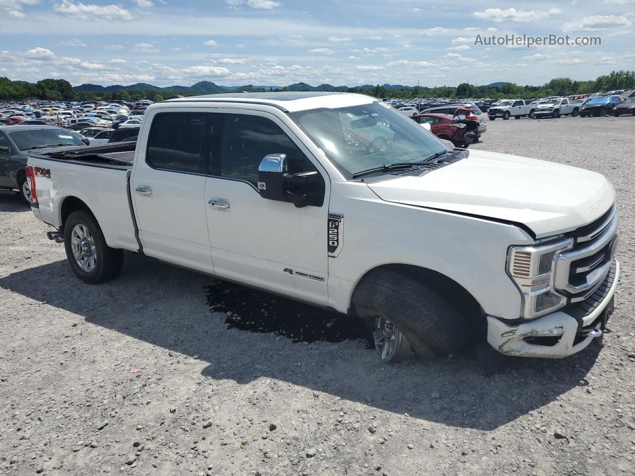 2020 Ford F250 Super Duty Белый vin: 1FT8W2BT3LEC09423