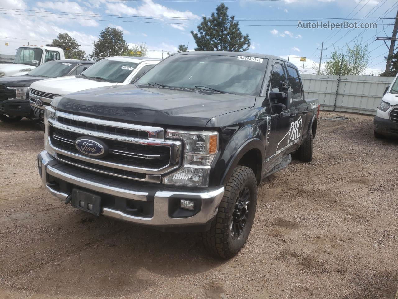 2020 Ford F250 Super Duty Black vin: 1FT8W2BT3LEC20065