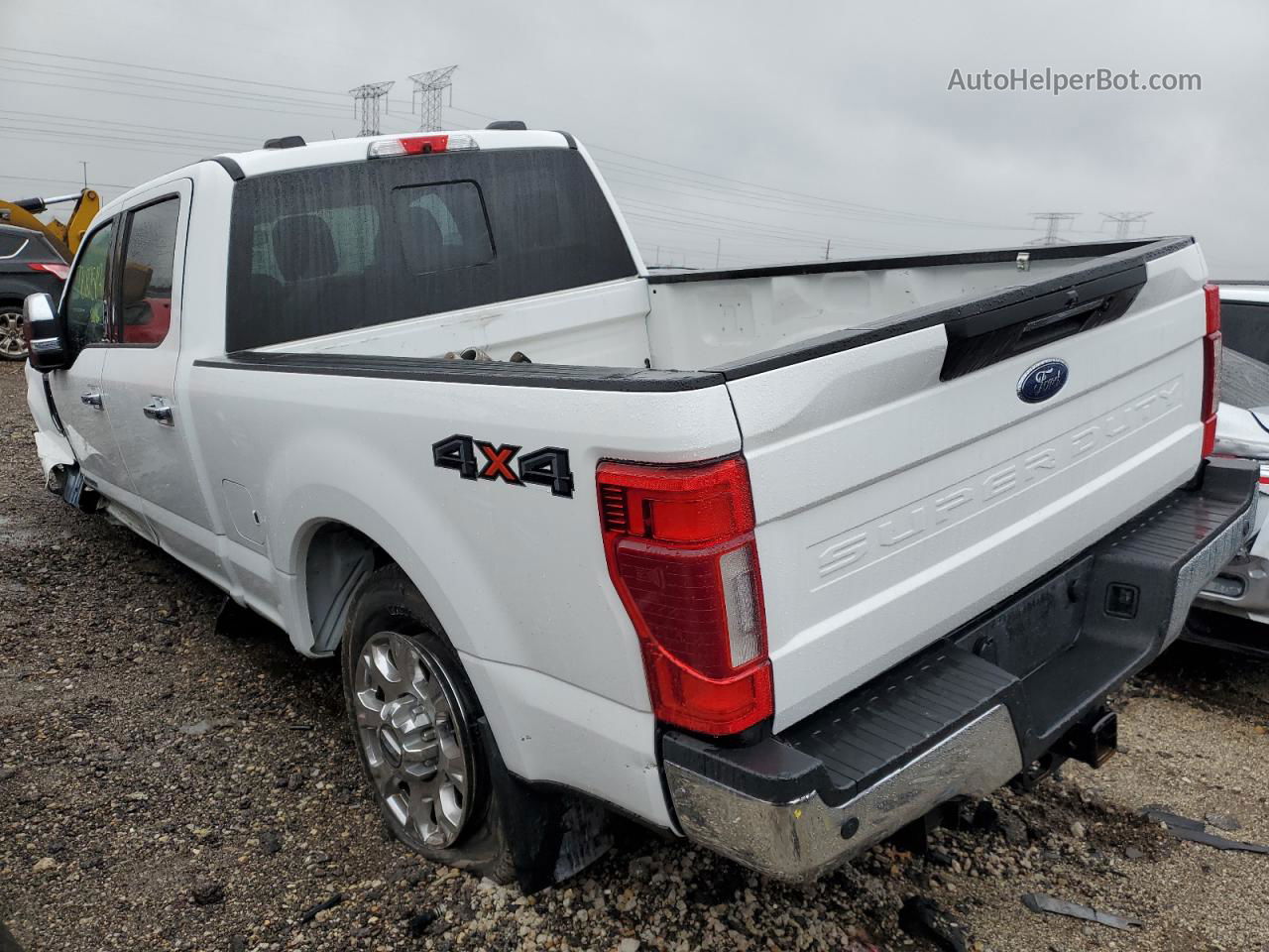 2020 Ford F250 Super Duty White vin: 1FT8W2BT5LED46346