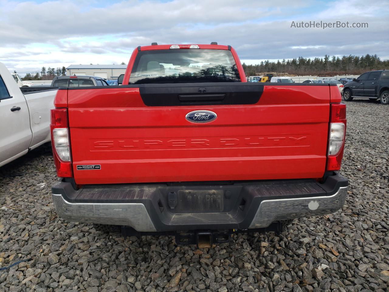 2020 Ford F250 Super Duty Red vin: 1FT8W2BT6LEC36132