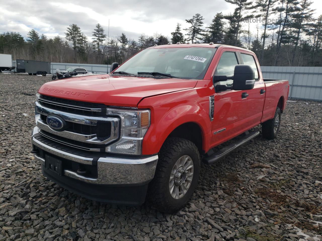 2020 Ford F250 Super Duty Red vin: 1FT8W2BT6LEC36132