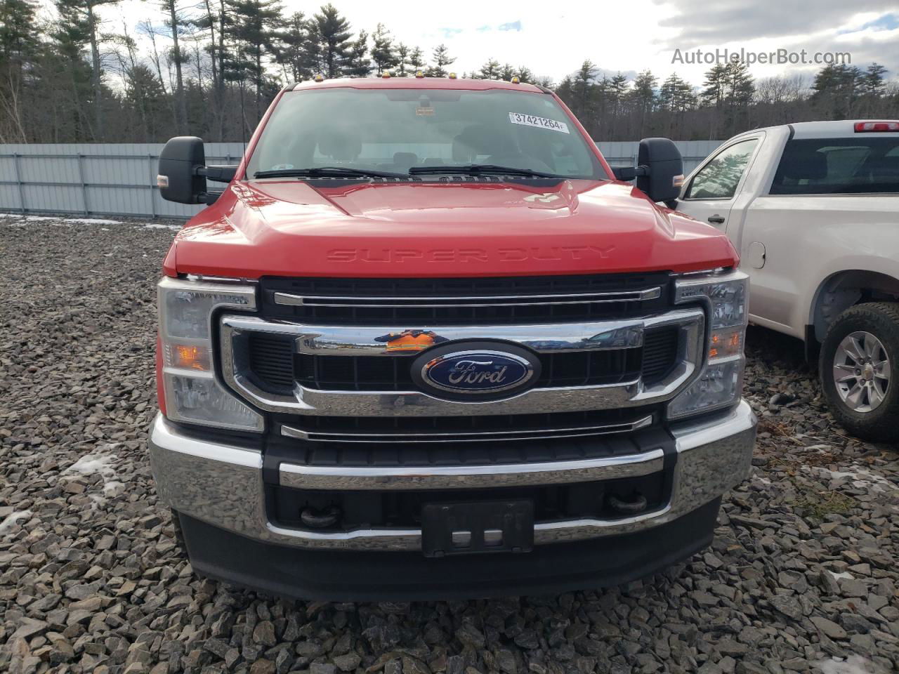 2020 Ford F250 Super Duty Red vin: 1FT8W2BT6LEC36132