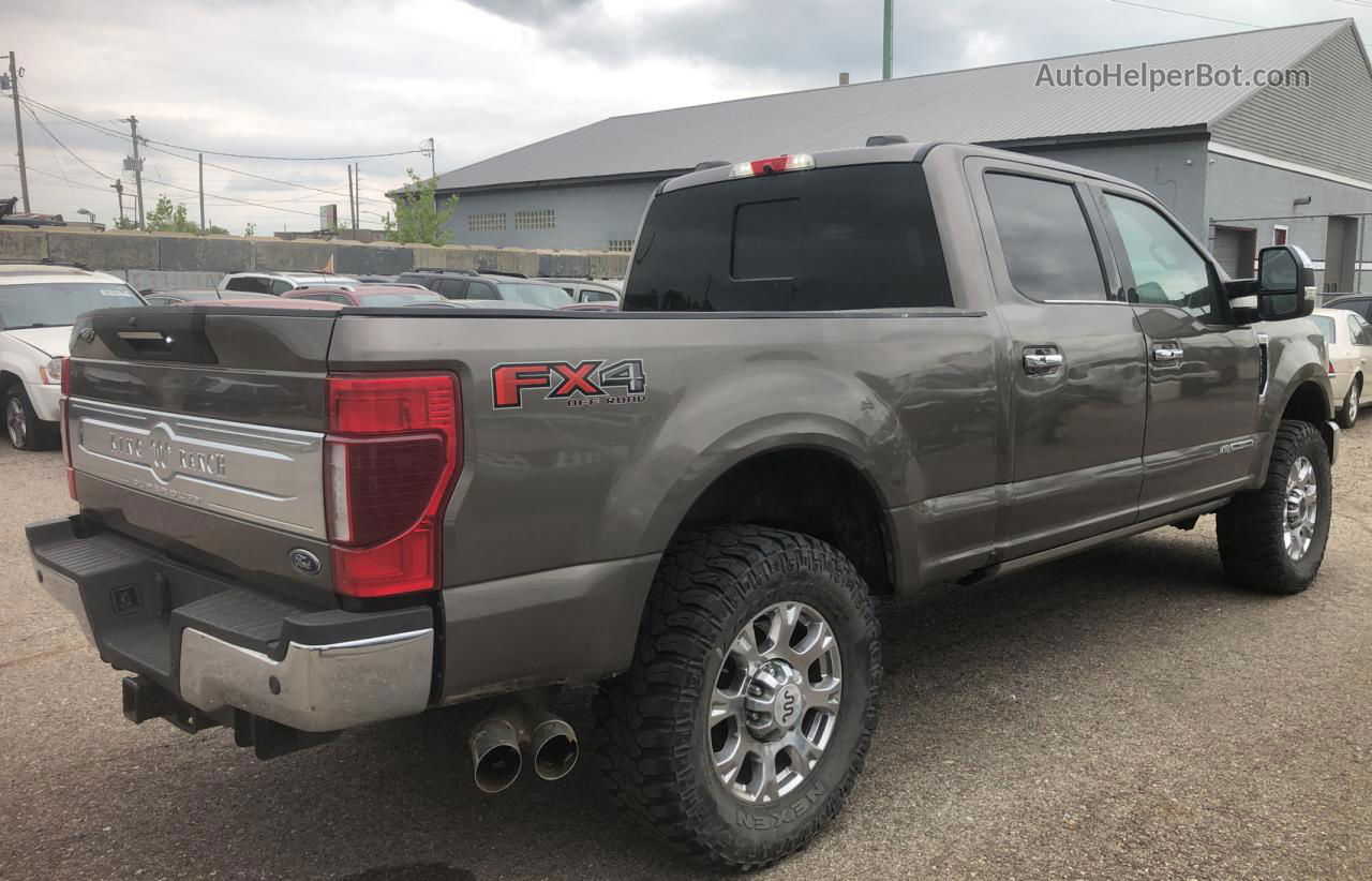 2020 Ford F250 Super Duty Brown vin: 1FT8W2BT6LEC67297