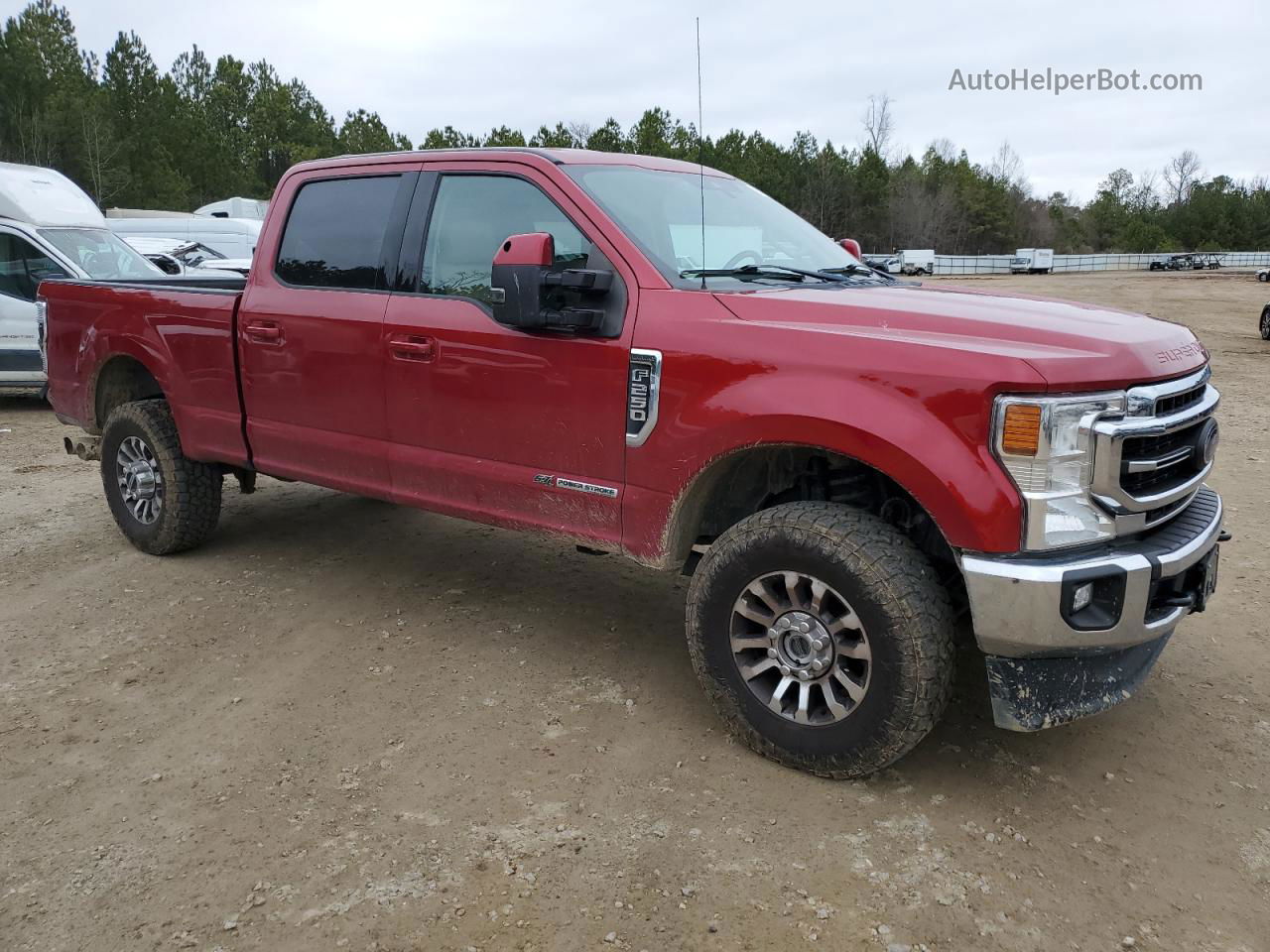 2020 Ford F250 Super Duty Red vin: 1FT8W2BT7LEC68006