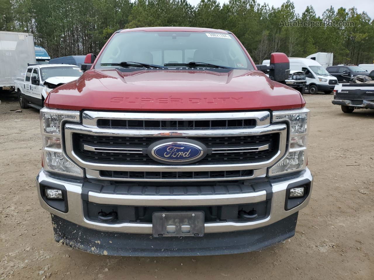 2020 Ford F250 Super Duty Red vin: 1FT8W2BT7LEC68006