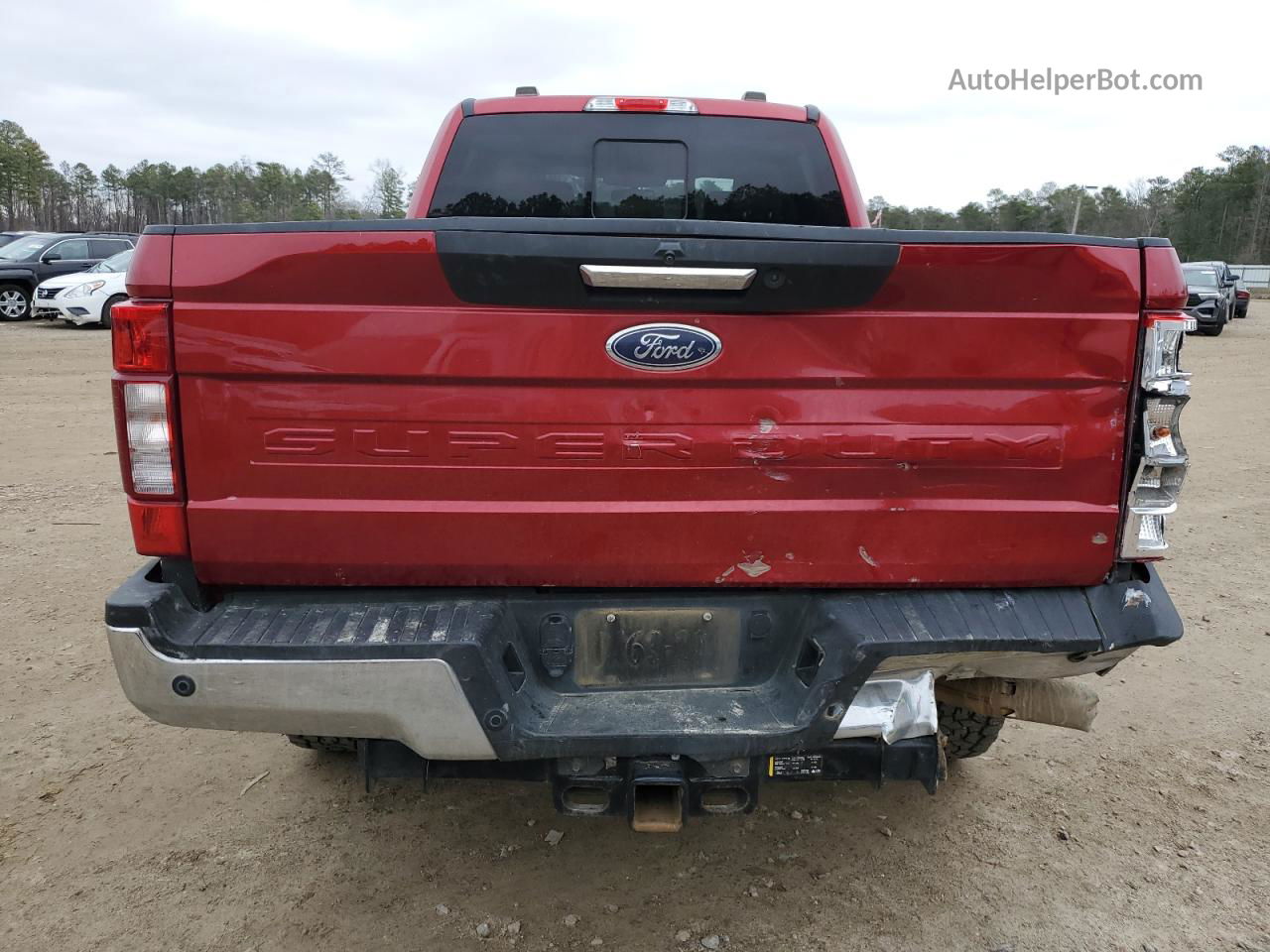 2020 Ford F250 Super Duty Red vin: 1FT8W2BT7LEC68006