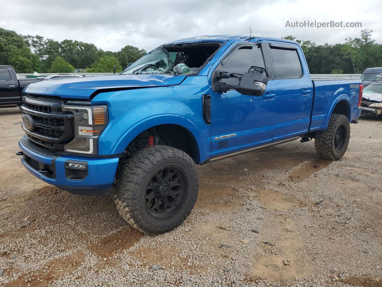 2020 Ford F250 Super Duty Blue vin: 1FT8W2BT8LEC67723