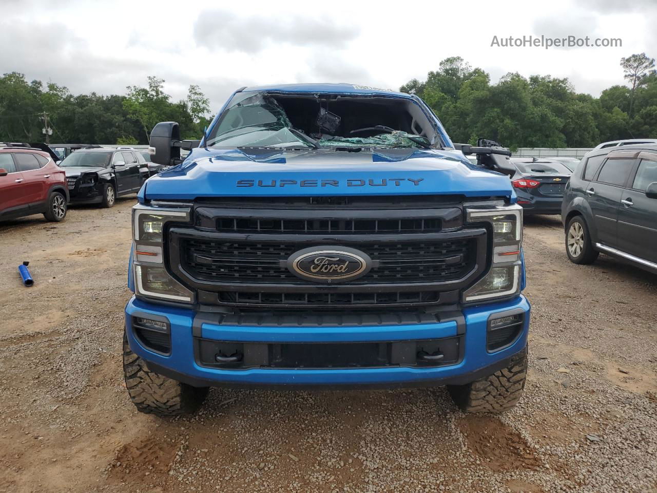 2020 Ford F250 Super Duty Blue vin: 1FT8W2BT8LEC67723