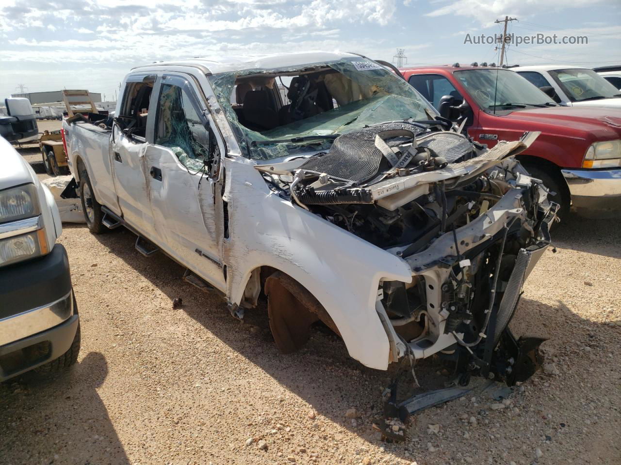 2020 Ford F250 Super Duty White vin: 1FT8W2BTXLEC23044