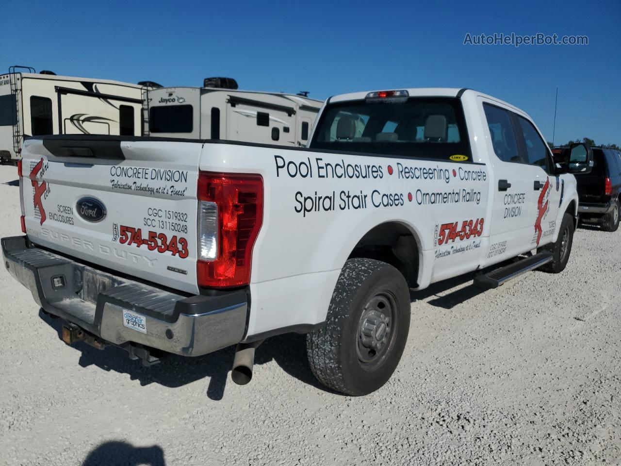 2017 Ford F350 Super Duty White vin: 1FT8W3A65HEB79544