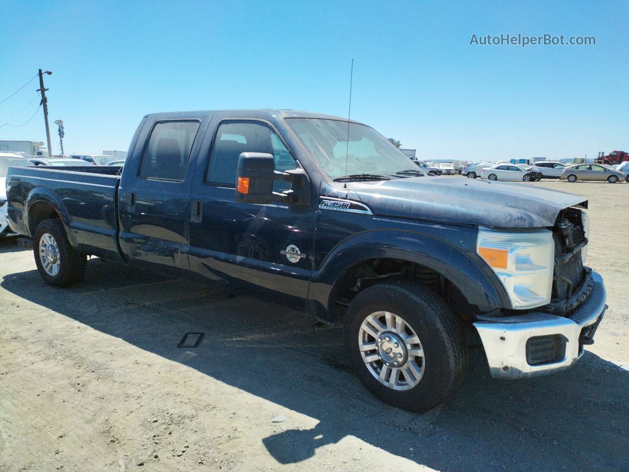 2014 Ford F350 Super Duty Blue vin: 1FT8W3AT1EEB64119