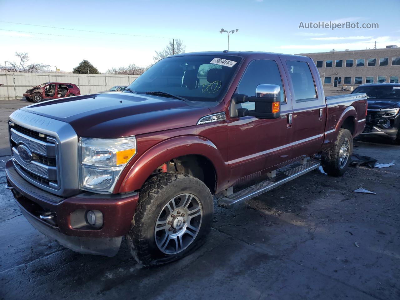 2016 Ford F350 Super Duty Burgundy vin: 1FT8W3B60GEA98643